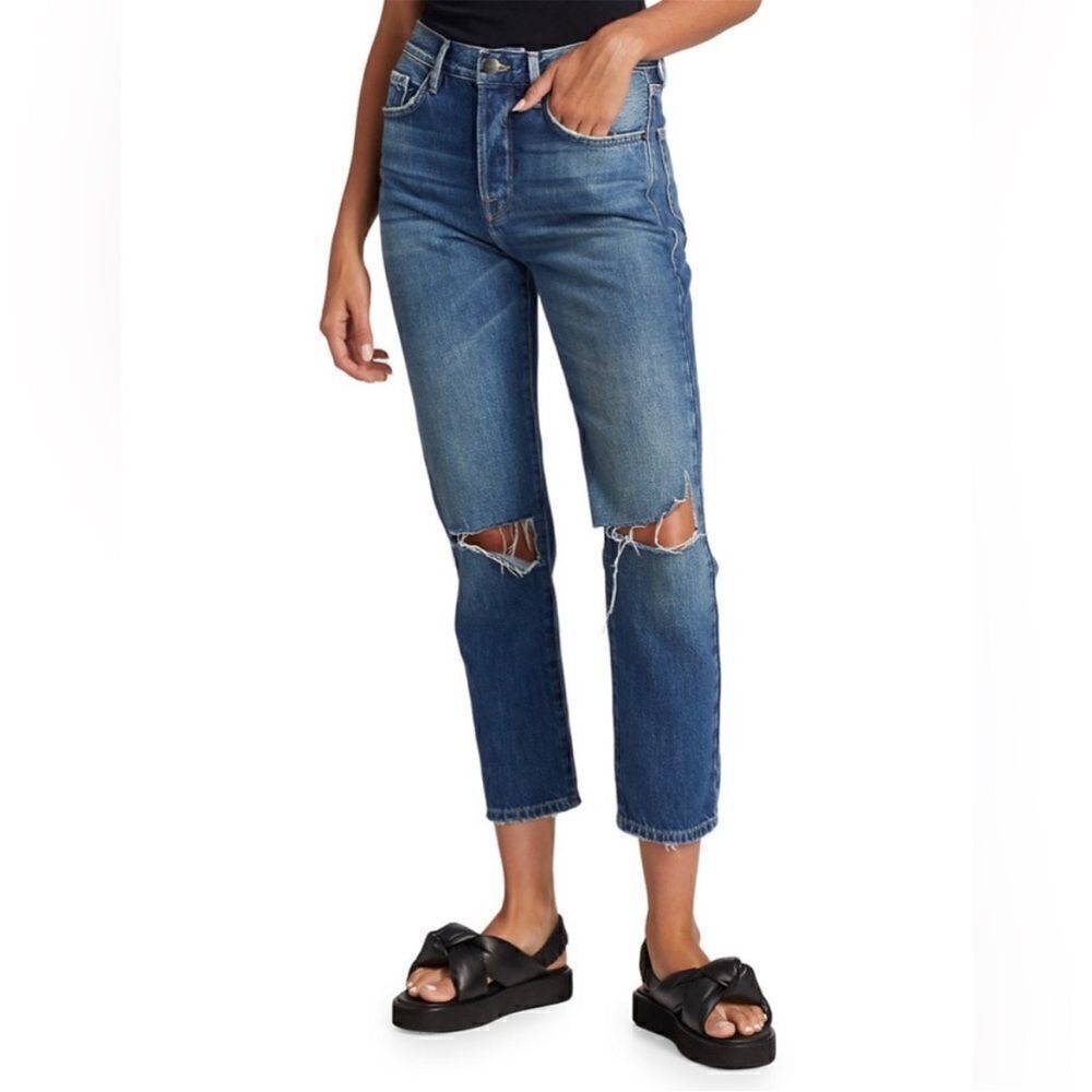 Frame Le Original High Rise Straight Jeans 27